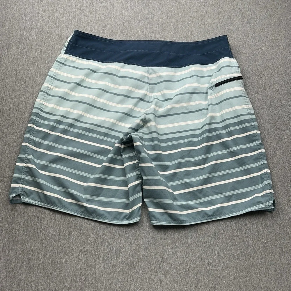 Patagonia Board Shorts‎ Mens 38 Blue Stripes 9